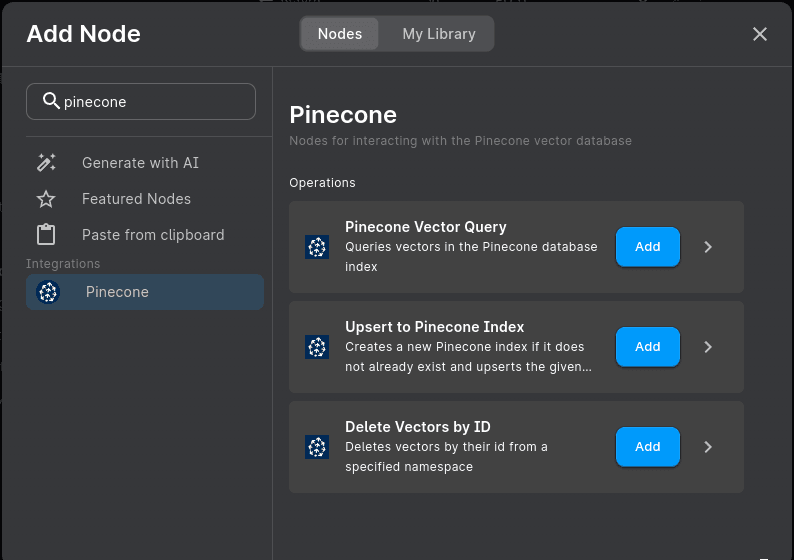 PineCone Nodes