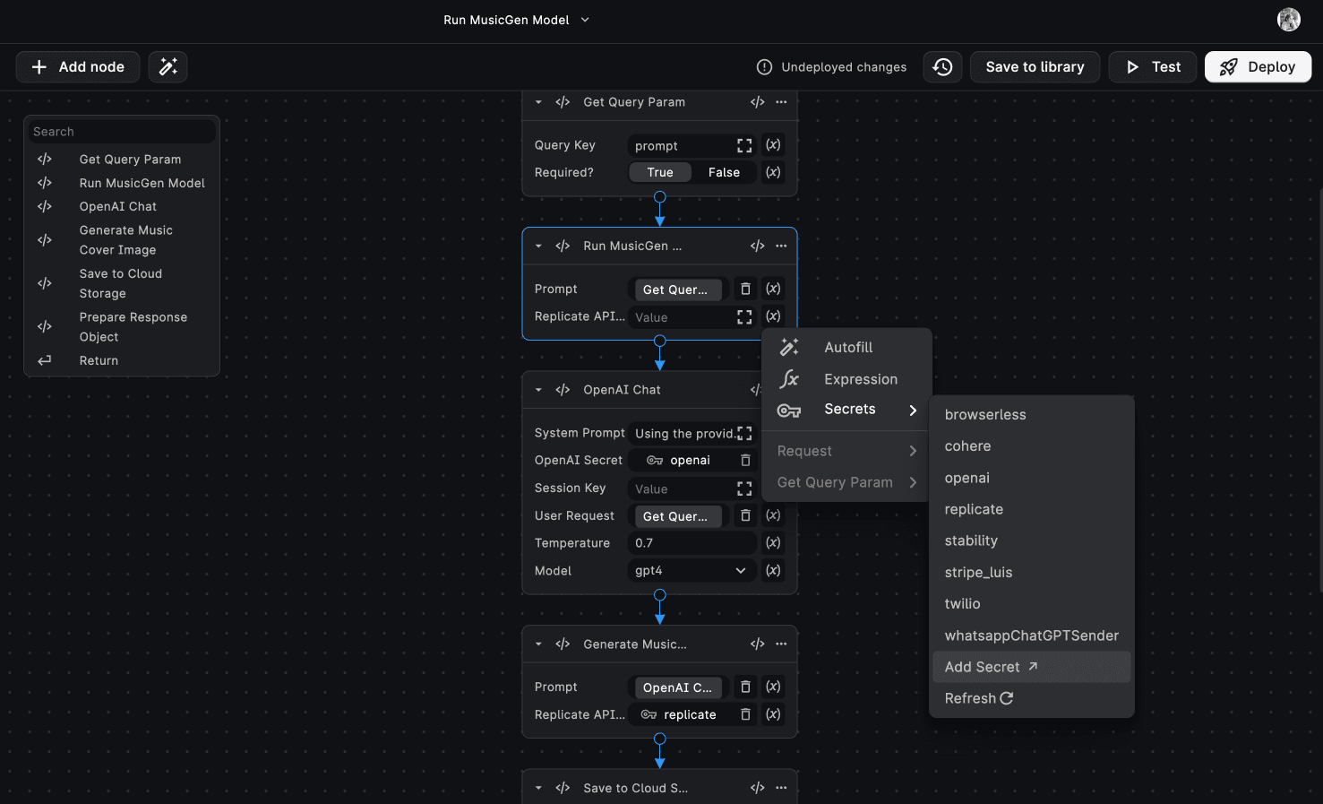 Add Secret in BuildShip Secret Manager