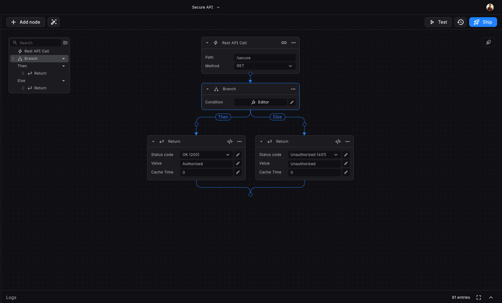 authorizarion-header-condition-workflow